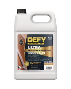 Defy Ultra-Semi-Transparent Wood Stain, Natural Pine, 1 Gal.