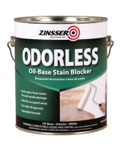 Zinsser Odorless Oil-Based Interior Stain Blocker, White, 1 Gal.