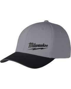 Milwaukee Workskin Gray Performance Fitted Hat, Large/XL