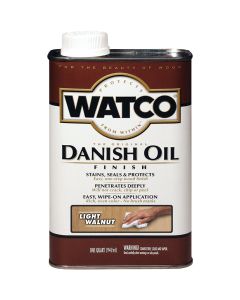 Watco Danish 1 Qt. Light Walnut Oil Finish