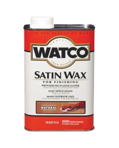 Watco Satin Wood Finishing Wax, Quart