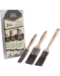 Best Look Polyester Paint Brush Set (3-Piece)