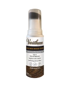 Varathane Less Mess Dark Walnut Water-Based Interior Wood Stain, 4 Oz.