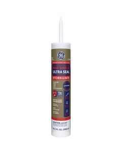 GE Max Shield Ultra Seal 10.1 Oz. Clear Advanced Polymer Acrylic Latex Kitchen & Bath Sealant