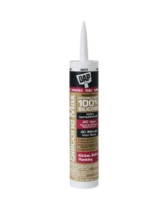 DAP Silicone Max 10 Oz. White Premium Kitchen, Bath & Plumbing 100% Silicone Sealant