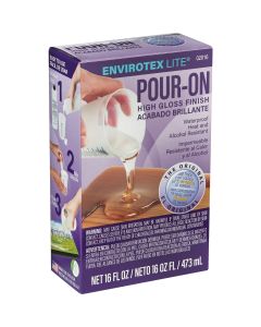 Envirotex Lite Pour-On 16 Oz. High-Gloss Finish