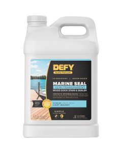 Defy Marine Seal Wood Dock Stain & Sealer, Light Walnut, 2.5 Gal.