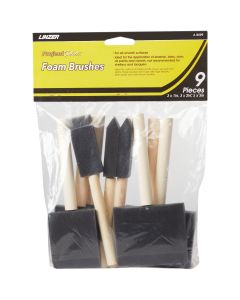 Linzer Project Select High Density Closed Foam Brush Set (9-Pack)