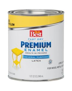 Do it Best Fast Dry Acrylic Latex Gloss Premium Enamel, Sun Yellow, 1 Qt.