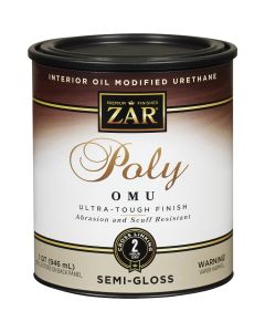 ZAR Semi-Gloss Ultra Max Interior Polyurethane, 1 Qt.