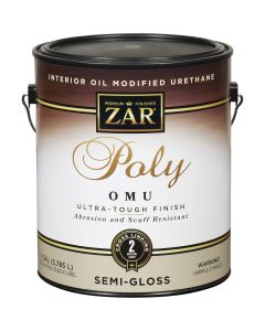 ZAR Semi-Gloss Ultra Max Interior Polyurethane, 1 Gal.