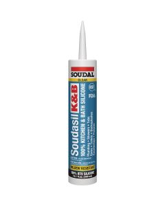 Soudasil 10.1 Oz. Clear 100% Food Grade Kitchen & Bath Silicone Caulk