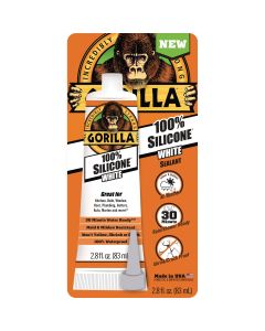 Gorilla 2.8 Oz. White Caulk & Seal