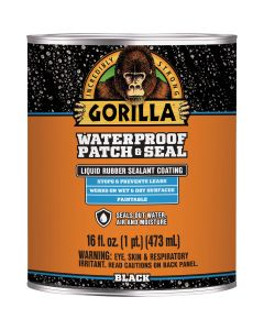 Gorilla 16 Oz. Black Waterproof Patch & Seal Liquid