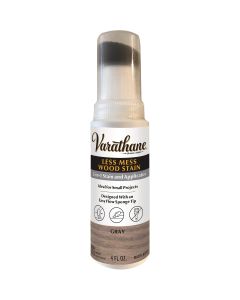 Varathane Less Mess Gray Water-Based Interior Wood Stain, 4 Oz.