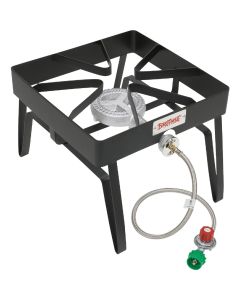 Bayou Classic 55,000 BTU Propane Gas Single Burner Patio Stove Steel Outdoor Cooker