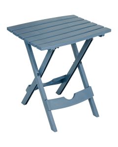 Adams Quik-Fold Bluestone 15 In. x 17.5 In. Rectangle Resin Folding Side Table