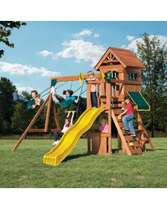 Swing N Slide Jamboree Fort Wood Complete Swing Set Kit