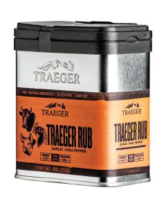 Traeger 9 Oz. Garlic & Chili Pepper Flavor Beef, Pork & Poultry Rub