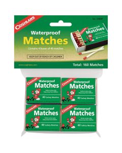 Coghlans Waterproof Matches (4-Pack)