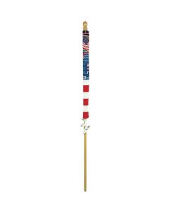 Annin 2.5 Ft. x 4 Ft. Polycotton American Banner Flag & 5 Ft. Wood Pole Kit