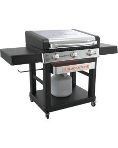 Blackstone 3-Burner Black & Stainless Steel 16,000 BTU 613 Sq. In.Outdoor LP Gas Griddle