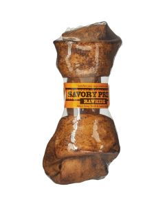 Savory Prime Knotted 6 In. to 7 In. Natural Rawhide Bone