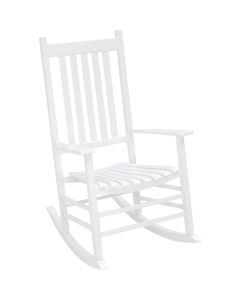 Jackpost White Wood Mission Rocking Chair