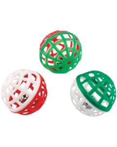 Westminster Pet Ruffin' it Ball Cat Toy (3-Pack)