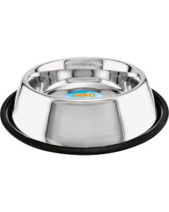 Westminster Pet Ruffin' it Stainless Steel Round 32 Oz. Non-Skid Pet Food Bowl