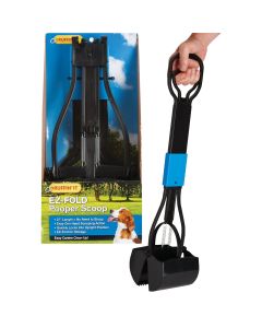 Ruffin' it EZ-Fold 27 In. Black Plastic Pet Scooper