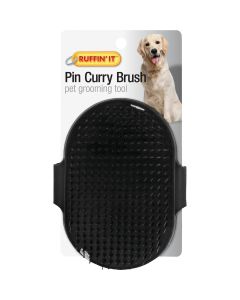 Westminster Pet Ruffin' it Plastic Palm Grooming Pet Brush