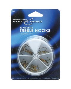 SouthBend Assorted Treble Fishing Hooks (20-Pack)