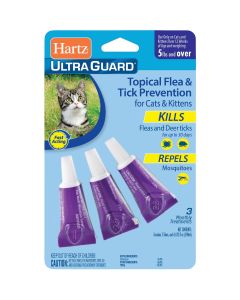 Hartz UltraGuard 3-Month Supply Flea Treatment For Cats & Kittens