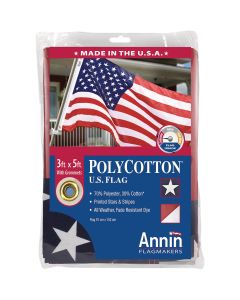 Annin 3 Ft. x 5 Ft. Polycotton American Flag