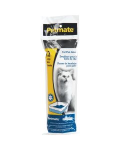 Petmate Disposable Large Cat Litter Pan Liner, 12-Count