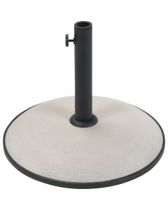 Outdoor Expressions 17 In. Round Tan Concrete Umbrella Base