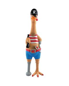 Westminster Pet Ruffin' It Captain Jack Squeaky 9.5 In. Chicken Dog Toy