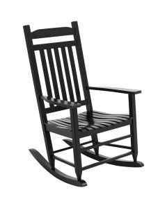 Knollwood Black Wood Mission Rocking Chair