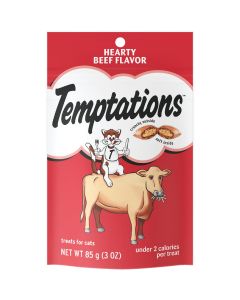 Temptations Hearty Beef 3 Oz. Cat Treat