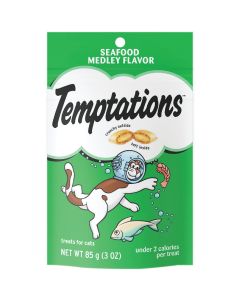 Temptations Seafood Medley 3 Oz. Cat Treat