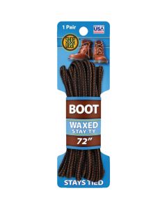 Shoe Gear Waxed 72 In. Round Boot Laces