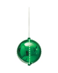 Alpine 7 In. Green Chasing LED Ball Christmas Ornament