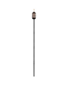 Tiki BiteFighter 64.25 In. Black & Bronze Metal Patio Torch