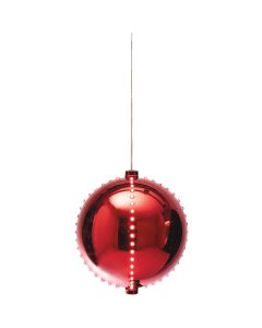 Alpine 7 In. Red Chasing LED Ball Christmas Ornament