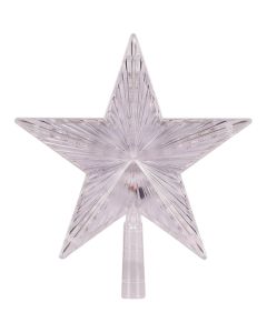 Alpine 8-Function LED 9 In. Star Christmas Tree Topper