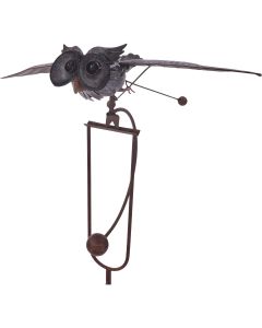 Terre Verde 53 In. Steel Dwight Rocking Owl Garden Stake