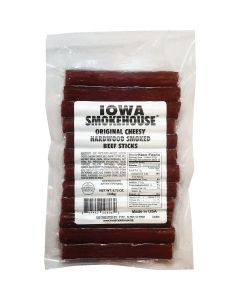 Iowa Smokehouse 8.75 Oz. Original Cheesy Hardwood Smoked Beef Sticks