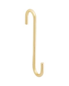 National 2648 4-3/4 In. Brushed Gold Steel Modern Small S-Hook Plant Hanger