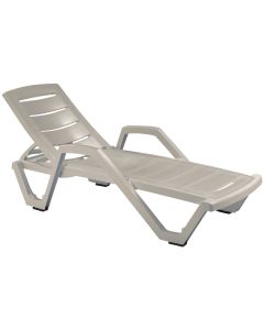 Gracious Living Baja Sandstone Resin Resort Style Lounger